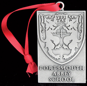 Portsmouth Abbey School medal with a ribbon