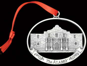 The Alamo locket with a house design