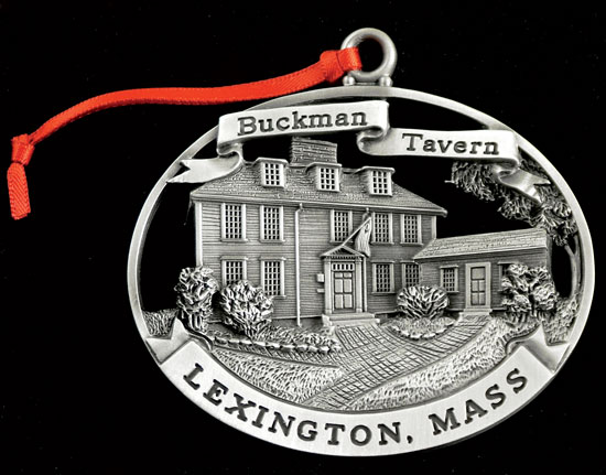Lexington mass medal with a model in it