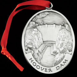 Hoover Dam locket with a design in it
