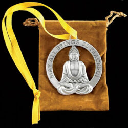 May all beings be peaceful, locket with yellow packet