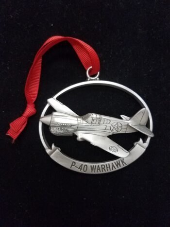 P 40 war hawk medal with mountain model