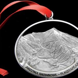 Arizona snow bowl medal with mountain model