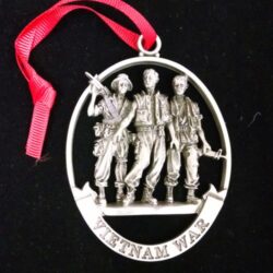 Vietnam War medal with peoples model