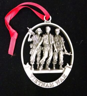 Vietnam War medal with peoples model