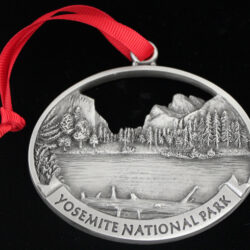 Yosemite National Park medal with a ribbon