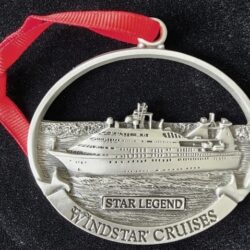 Wind star cruises locket with a star legend ship design