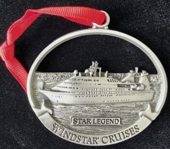 Wind star cruises locket with a star legend ship design